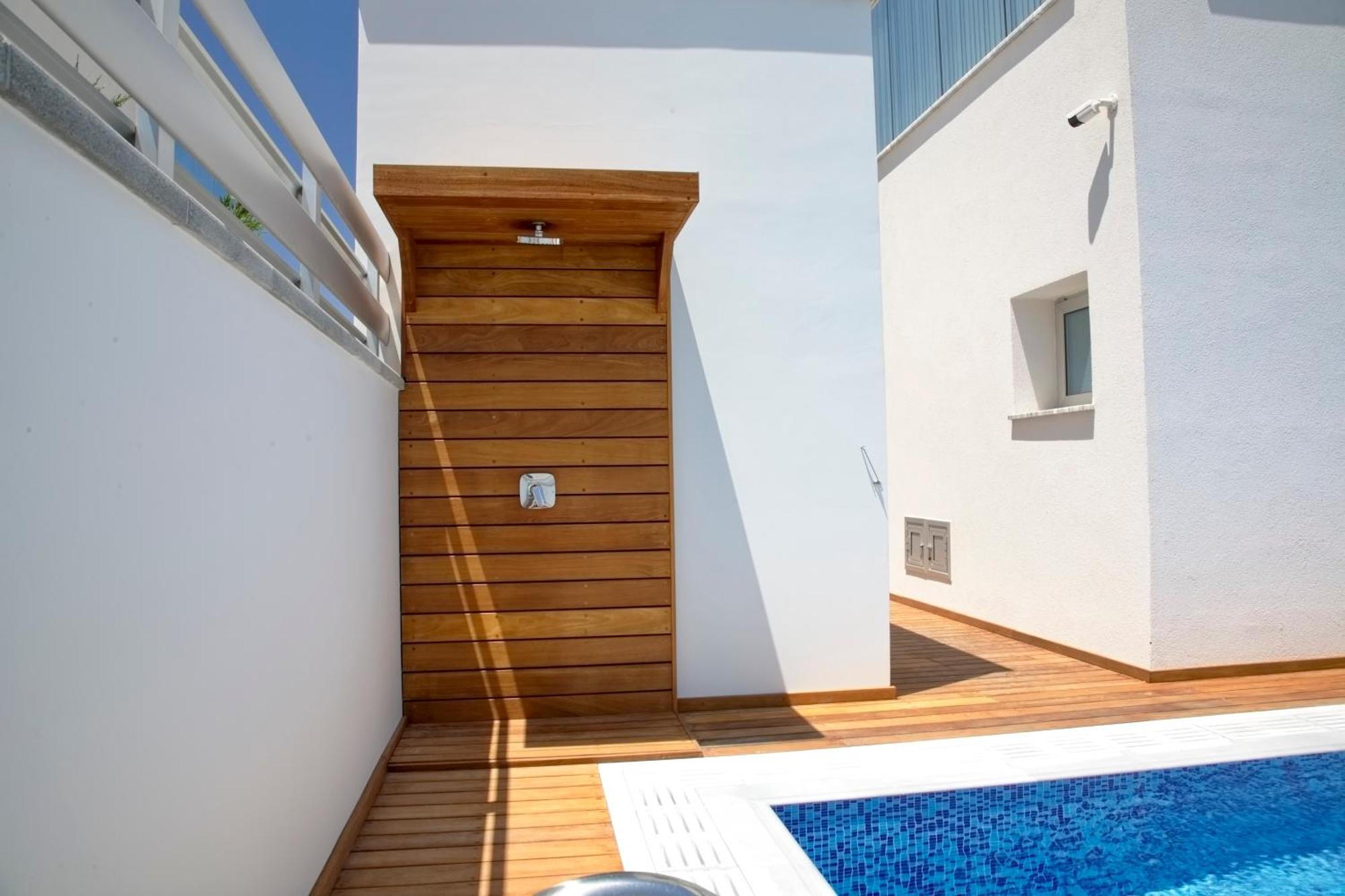 Seaview Luxury Villa Jacuzzi & Pool! 2 Min Beach Protaras Exterior foto