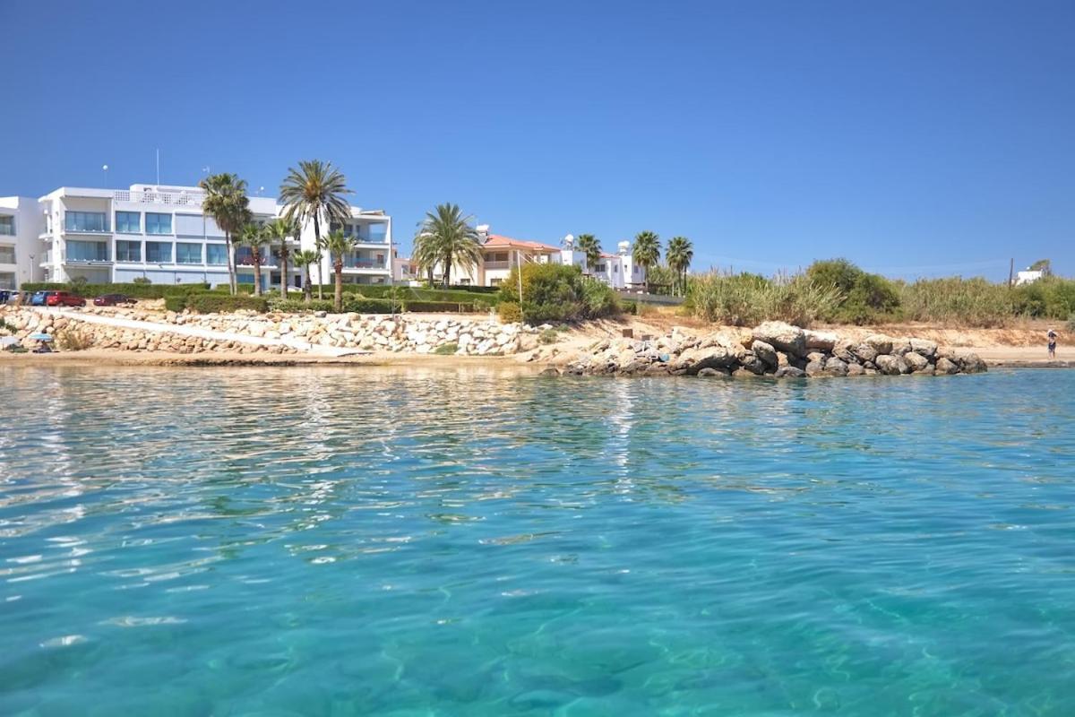Seaview Luxury Villa Jacuzzi & Pool! 2 Min Beach Protaras Exterior foto